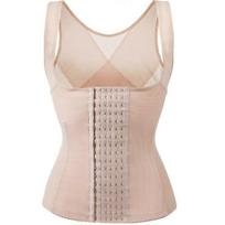 Women Slimming Tummy Tank Top Waist Trainer Shaper Corset Underbust Cincher Bodysuit Shapewear Vest-Pink 6XL(95.5~99kg)
