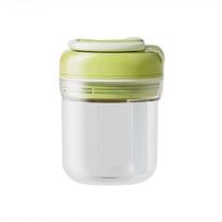 Multifunctional 3-in-1 Ice Cube Tray Press Easy Demoulding Portable Ice Making Storage Cup Water Bottle žalia