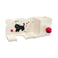 Cartoon Hair Dryer Storage Rack Waterproof Plastic Wall Mounted Storage Rack Thickened Cylinder Design Bathroom Storage Bracket balta
