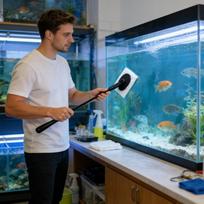 Aquarium Cleaning Tools 4-in-1 Gravel Scraper Brush Fish Tank Cleaning Tools For Betta Turtle Shrimp Pond Terrarium Freshwater China Mainland