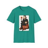 Unisex Softstyle T-Shirt Mens Womens Tees Top Mid-Century Vampire Cocktail  Halloween Pun Fall L
