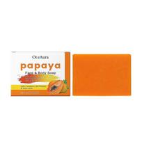 Papajos ir ciberžolės muilas - Maitinantis ir švelnus kūno prausiklis su gaiviu aromatu, pašalina kvapą ir nešvarumus, skatina lygią odą, 100 g