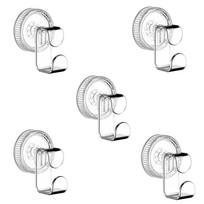 5Pcs Wall Mounted Suction Cup Hooks Waterproof Traceless Basin Storage Rack Moisture-proof Space Saving Wall Hanger Kitchen skaidri