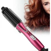Curling Iron Brush, Hair Curler Hot Brush Professional Anti-scald Instant Heat Up Curling Wands UK plug