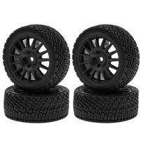 4 vnt nuotolinio valdymo lenktyninio automobilio 68 * 45 * 27 mm padangos kelyje padangų keitimas Tamiya TT01 TT02 XV01 juoda
