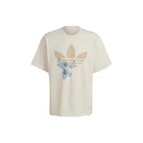 Adidas Originals Disney Cartoon Logo Print Casual Sport Short Sleeve Vintage T-Shirt Unisex Tops Grey White HT3952 XXS