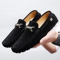 Vyriški Mokasinai Loaferiai Vairavimo Batai Moteriški Patogūs Plokščiapadžiai Atsitiktiniai Įvelkami Unisex Didelio Dydžio Suede Batai Raudoni Pilki Žali Mėlyni Batai EU: 38 juoda