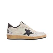 (w) Golden Goose Ball Star In Nappa With Black Star And Black Heel Tab 36W