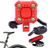 Bike Horn Bell Light For Cycling 2-in-1 Rechargeable Loud 140dB Cycling Horn With Bright Light For Road Mountain Electric Bike raudona