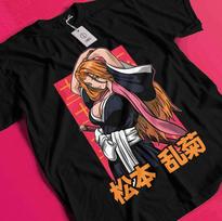 Rangiku Matsumoto Shirt Bleach Anime Tshirt Aizen T-Shirt Ichigo Bankai Yhwach BB894 4XL