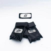 Anime Naruto Akatsuki Uchiha Sasuke Hatake Kakashi pirštinių rankogaliai kumštinės karoliai galvos juostos kaukė Cosplay priedai
