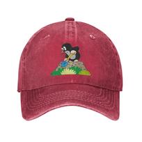 The Little Mole Baseball Cap Sun  Outdoor Sport High Quality Washed Trucker Hat Female Male Casual Print Snapback Cap One Size