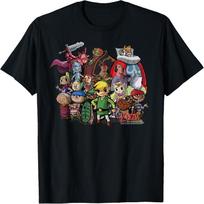 Nintendo Zelda The Windwaker Group Shot Graphic T-Shirt T-Shirt S juoda