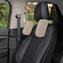 Automobilio galvos atramos pagalvė, 180° reguliuojama galvos ir kaklo atramos pagalvė, U formos, Kelioninė miego automobilio galvos atrama, Automobilio sėdynės galvos atrama su strypais One Size smėlis