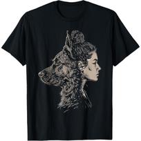 German Shepherd Mom Dog Art Lover Mother's Day T-Shirt S juoda