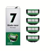 Safety 7-blades Razor Replaceable Refill Blades Timeless Men's Shaving Implement