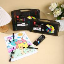 12-Color Acrylic Marker Set - Water-Based Paint for DIY, Ceramic, Graffiti Projects 12 Colors
