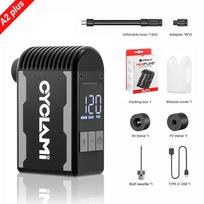 CYCLAMI 120PSI Portable Bike Electric Air Pump Schrader Presta Valve Road MINI Fast Compressor for Bike Schrader Presta Tire A2S A2S