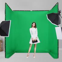 13.12x7.87ft Foldable Green Screen Background Stand - Adjustable Metal Frame for Photography and Live Streaming United States