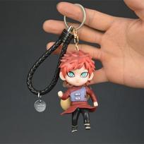 Naruto Anime Model Keychain Haruno Sakura Hatake Kakashi Gaara Uzumaki Naruto PVC Pendant key Rings Kids Birthday Plaything Present