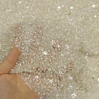 Dreamy and beautiful pearl sequin net fabric suitable for wedding dresses formal gowns and handmade DIY clothing fabrics 1.5M&1 yard balta