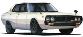 Fujimi Models Series 5 NISSAN SKYLINE 2000GT 1/24 Inch-Up No. ID-5 balta