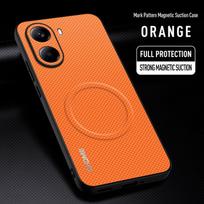 For Xiaomi Poco X7 Pro Case Luxury Car Magnetic Holder Phone Case For Redmi Turbo 4 5G Silicone Shockproof Protective Back Cover For Poco X7 Pro oranžinė