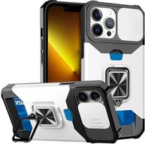 Case For iPhone 17 Air 16 15 14 13 12 11 Pro Max 17 Mini Heavy Duty Protection With Sliding Camera Cover And Card Clip Cover For iPhone 11Pro balta