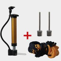 Bicycle Pump 80 PSI Bike Manual Air Pump Balloon Tire Inflator  Valve Floor Pump Cycling Accesories geltona