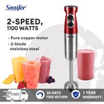 Sonifer Immersion Hand Blender Powerful 1100W Stainless Steel Stick Blender & Juicer Variable 2 Speed  High Quality Faster Finer Blending SF-8054