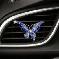 Elegant Crystal Butterfly Car Air Freshener Vent Clip Goddess Style Aromatherapy Holder StyleA