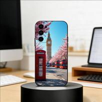 London Bus England Big Ben Phone Case Black Silicone Soft For Samsung S25,S24,S21,S22,S23,S30,Ultra,S20,Plus,Fe,Lite Samsung S20plus5G
