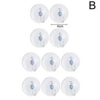 #10 X Window Suction Cup Hooks Sucker Hanger Small 5cm Plastic Clear