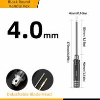 TiNi Coating Hex Screwdriver Tool Titanium Nitride Precision Hex Driver Allen Wrench  Model Repair 4mm