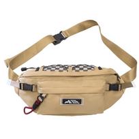 Casual Men's Chest Bag Waterproof Crossbody Fanny Pack Durable Nylon Shoulder Bag  Biking chaki