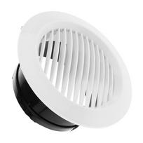 75/100/125/150/200mm Air Vent Grille Circular Indoor Ventilation Outlet Duct Pipe Cover Cap For Bathroom Kitchen Office Tool New 75mm
