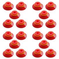 Premium-Industrial Flat Vacuum Suction Cup F Series Single-Layer Silicone Robotic Accessory With Ribs,Pack Of 20 Pcs F25