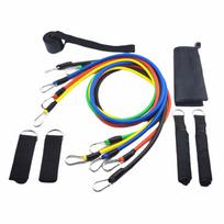 11Pcs/Set Anti-Break TPE Tension Rope Set Portable Elastic Training Band  Fitness Training Set 1