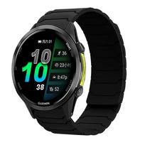 20/22mm Silicone Strap For Garmin Forerunner 570 970 265 965 165 55 Active 6 5 Magnetic Bracelet Wristband Garmin Venu 4 3 Belt Garmin Venu 3 2 juoda