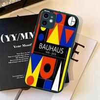 Abstract B-Bauhaus Geometric Art Phone Case For IPhone 16e 16 15 14 13 12 11 Pro Max X XS Max Plus Matte Clear iphone 14