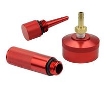 Premium-For Honda Eu2000i Eu1000i Generator Extended Run Brass Hose Fitting Gas Cap Change Replacement Oil Dipstick Funnel Magne raudona