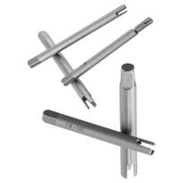 5pcs M10 Tap Extractor Guide Tools Alloy Steel with 3 Claw Design for Damaged Screw Removal Compatible with Electric Tools China Mainland