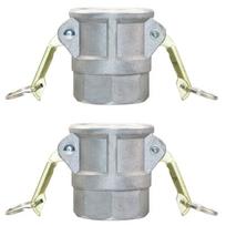 ABBY-Aluminum Gravity Cast Cam Lock Fittings Groove Hose Fitting With Heavy Duty Brass Handles (2Inch, D) sidabras