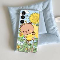 Cartoon Cute BuBu DuDu Phone Case For Samsung S30,25,24,23,21,22,20,10,5G,FE,lite,PIus,Ultra Transparent Cover SamsungS25