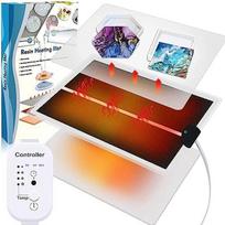ABBY-Resin Heating Pad, Epoxy Resin Quickdry Tool Set + Timer And Lid Suitable For Coaster Jewelry Silicone Mold US Plug Easy In (as the picture,NONE)