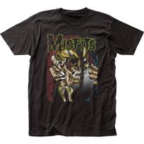 The Misfits Pushead Eyeball Color Unisex T-Shirt Music Classic Concert Band Black S
