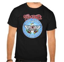 Aerosmith Rock Band Rock Music legends Black Unisex T-Shirt S