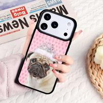 Princess Pug Phone Case For IPhone 17 16e 15 14 13 12 11 Pro Max Air Mini Soft Protective Cover iPhone 14 Plus
