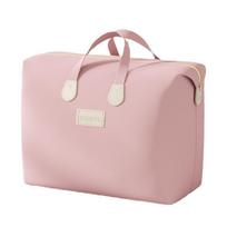 Large Capacity Clothes Quilt Storage Bag Lightweight Luggage Storage Bag Clothes Organizer  Travel S rožinė