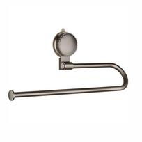 Wall Mounted Suction Cup Tissue Holder Aluminum Towel Storage Rack Cling Film Storage Rack  Kitchen pilka